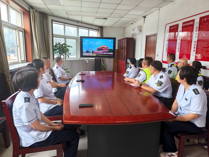 9.3秦北站组织职工观澜九三阅兵